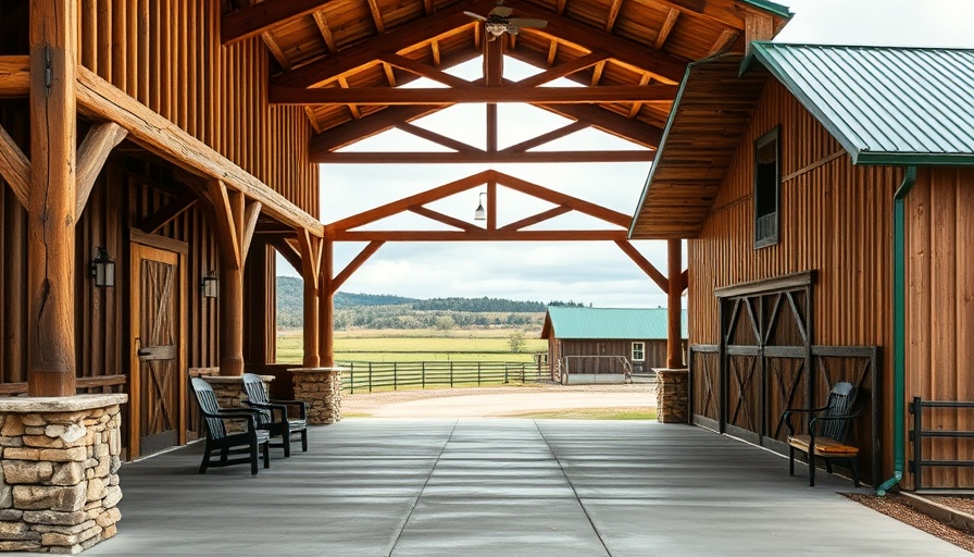 Comparison of pole barn porch vs. lean-to in countryside setting