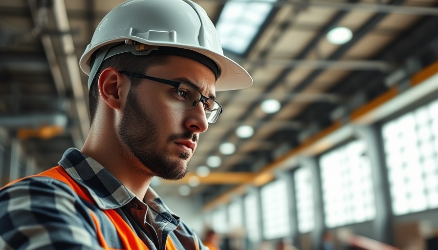 Power Home Remodeling employee focused on task in an industrial setting.