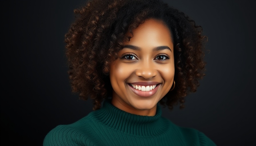 Portrait of Texas first Black woman poet laureate smiling gently