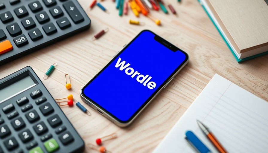Understanding Wordle for Business Strategy: Office desk with Wordle display.
