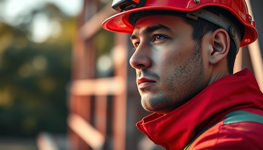 HHS Layoffs Roofing Industry Impact on worker in red safety gear