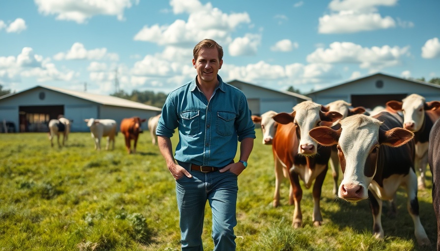 USDA Presidential Appointments 2025: Farmer guiding cattle under a blue sky.