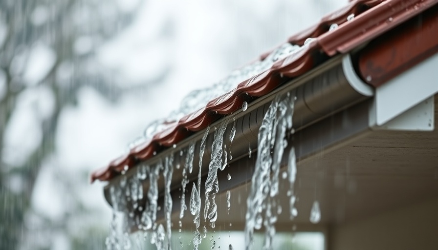 Rainwater overflowing on roof, illustrating hidden dangers of skipping pro gutter work.