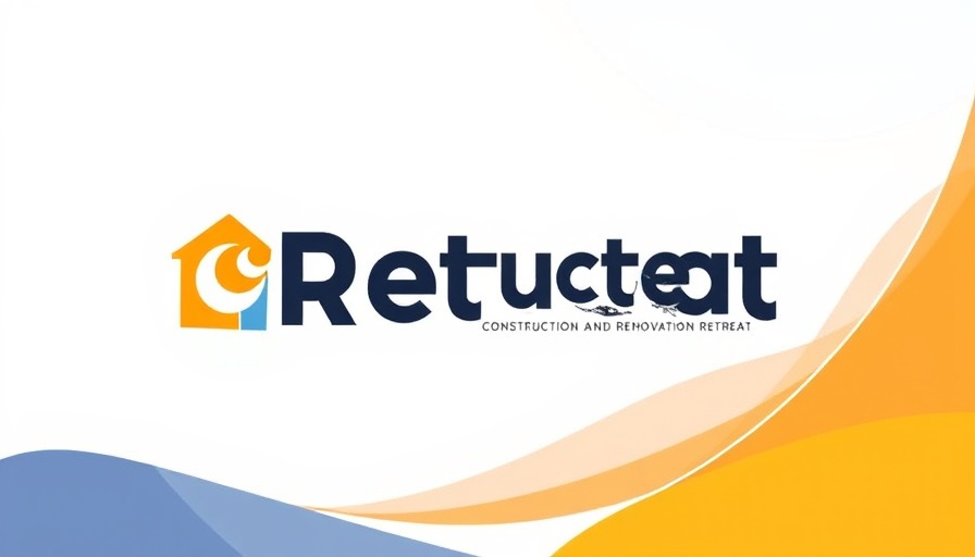 Professional deck staining benefits illustration in a corporate logo design.
