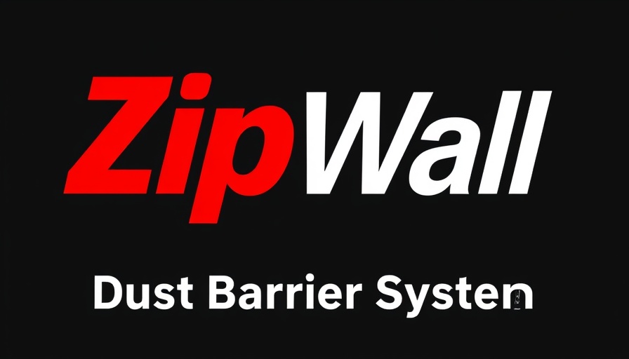 ZipWall Dust Barrier System logo for year-round home maintenance.