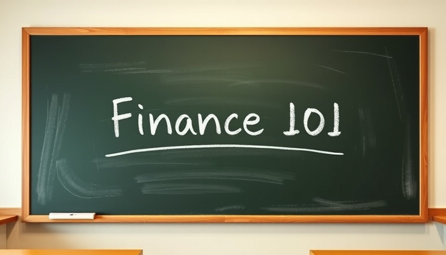 Finance 101 written on a blackboard, highlighting financial literacy in OHS.