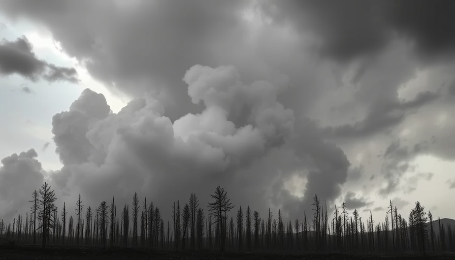 Insurance recovery guide with wildfire aftermath image; Insurance Recovery after Wildfires