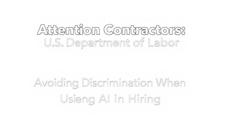 USDOL Guidance on AI in Hiring document with bold text