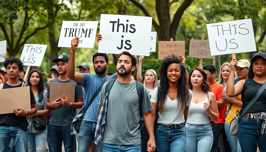 Fort Worth protest against Trump administration policies, diverse group holding signs.