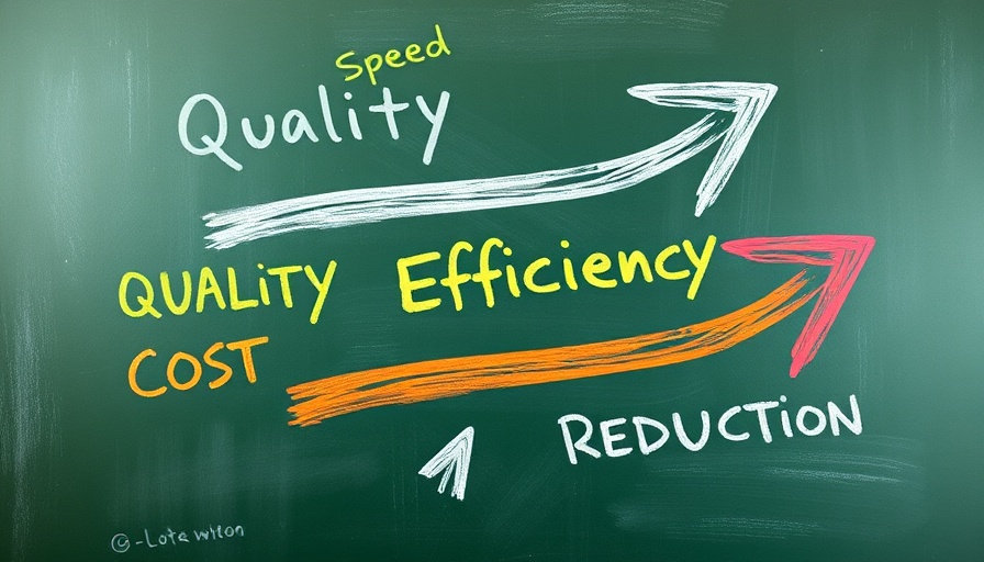 Illustrative arrows showing cost reduction in project management.