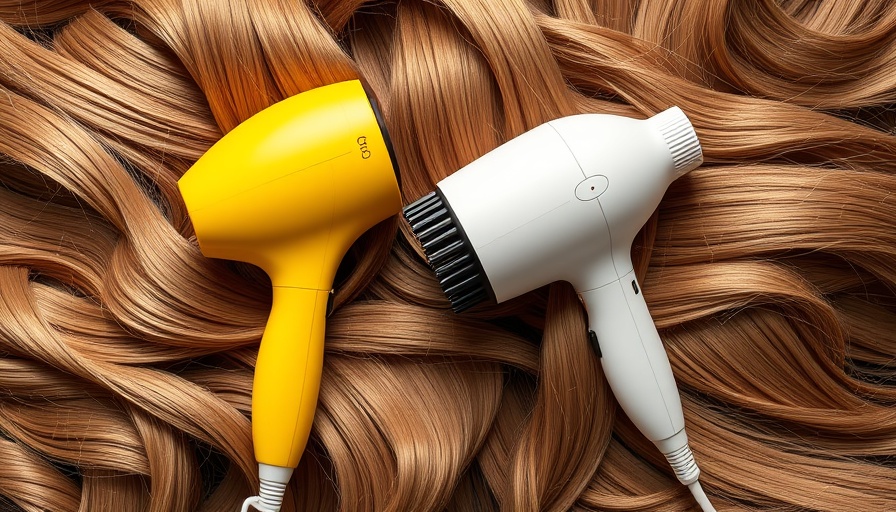 Two stylish blow-dry brushes against a rich brown backdrop.