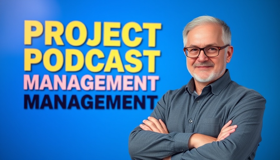 Project Management Essentials podcast with confident speaker.