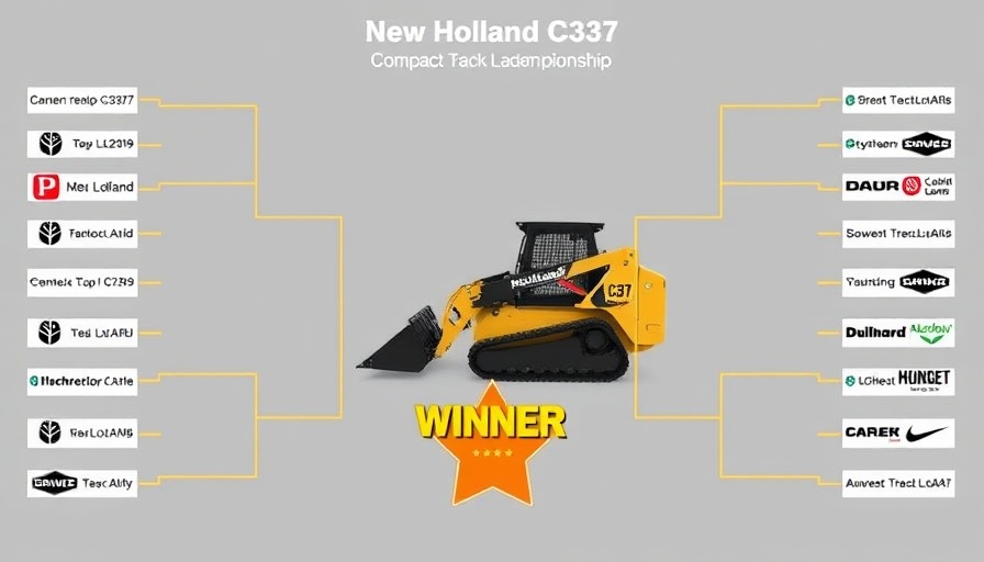 Compact Track Loader Challenge bracket with New Holland C337 as winner.