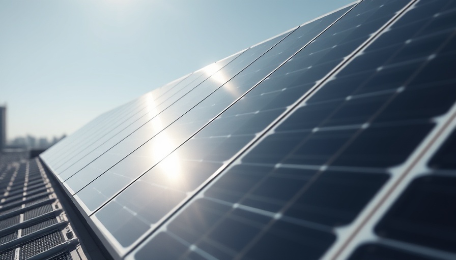 Innovative solar panels on a modern building roof.