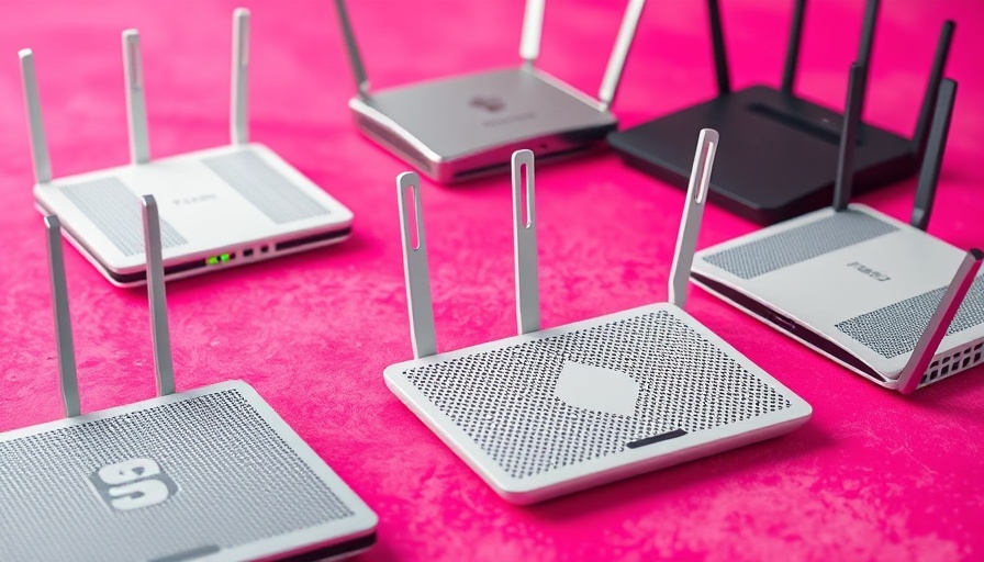 Best Mesh Routers 2025: modern devices in vibrant setting.