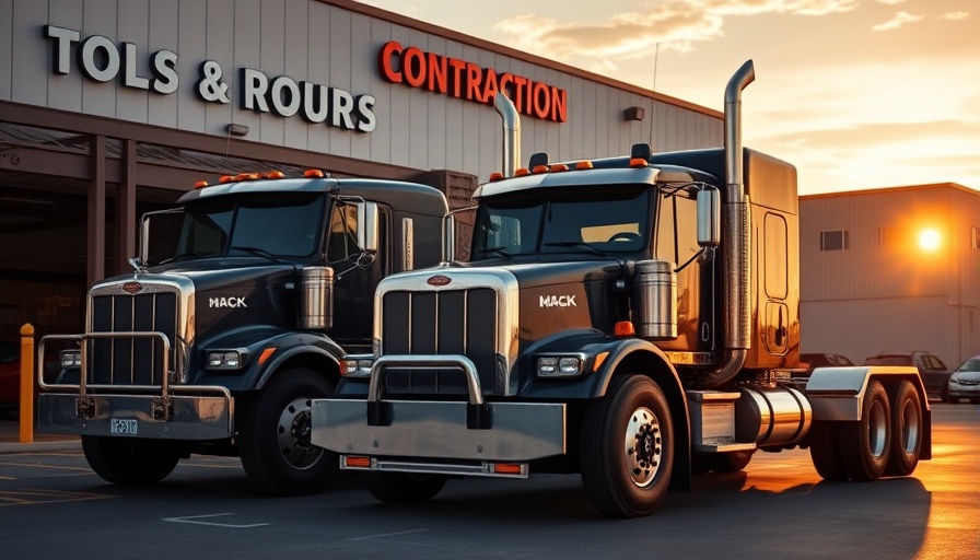 PAX Services Group acquires Culbertson Company, two Mack trucks outside.