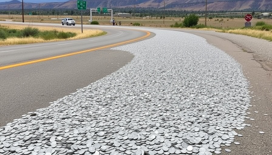 Millions of dimes spill on roadway, closing U.S. 287 in Alvord for hours