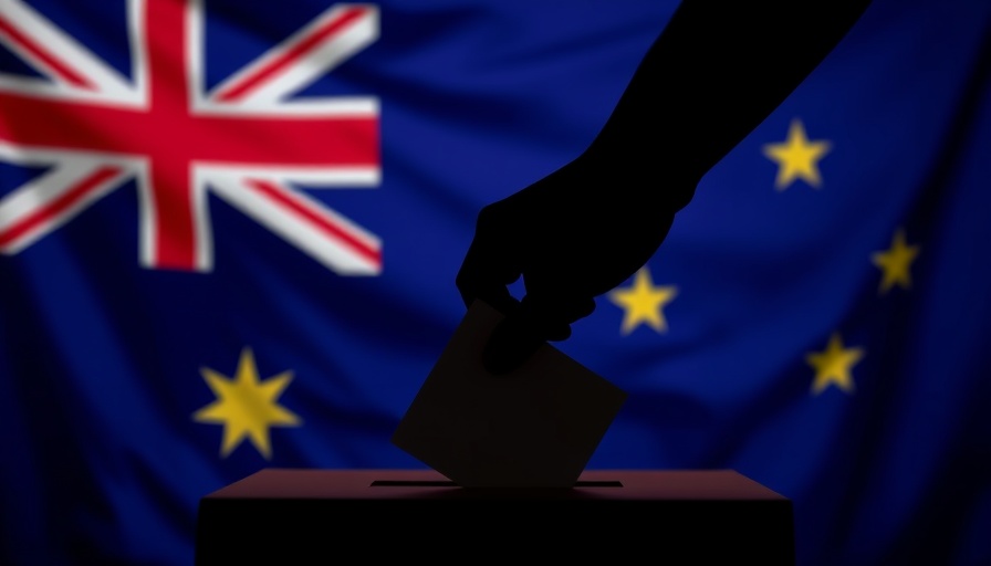 Silhouette voting with Australian flag, Labor Party workplace health and safety impact.