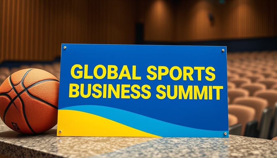 Colorful sports summit sign, Mega Sporting Events in Dallas Fort Worth focus.