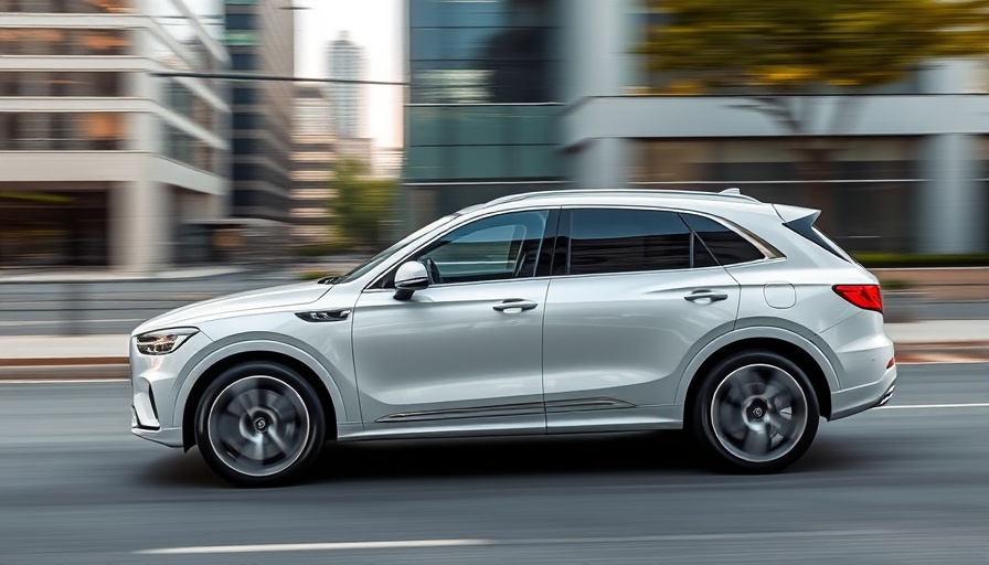 2026 Genesis GV70 updates in sleek white design driving on a city road.