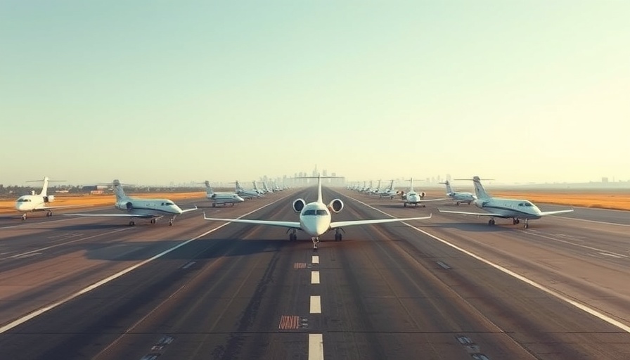 Fort Worth Meacham airport runway improvements with parked jets.