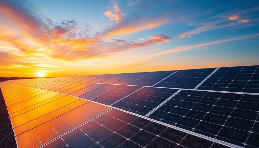 Kelso Solar Project Missouri at sunset, capturing solar energy.