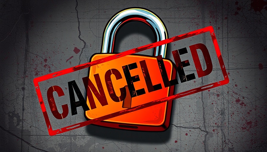 VPN company cancels subscriptions concept with padlock.