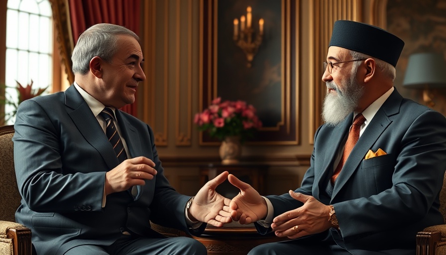 Middle Eastern leaders discussing AI infrastructure investment.