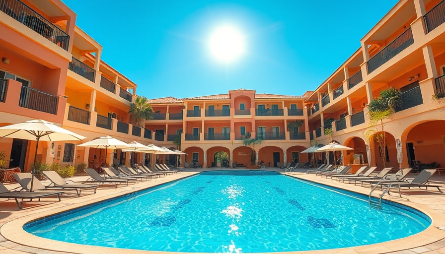 Vibrant pool area at Dallas Fort Worth resort for Memorial Day weekend events