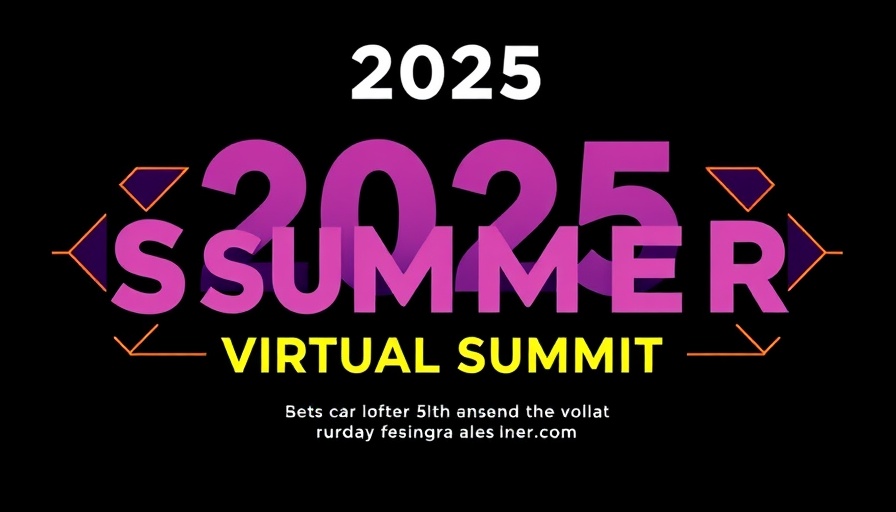 2025 Summer Virtual Summit announcement graphic design.