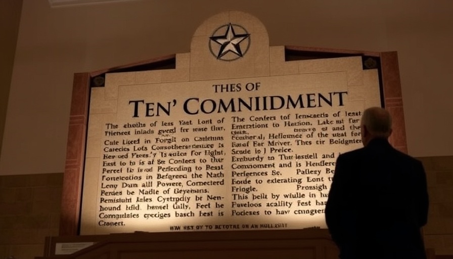 Texas bill requiring Ten Commandments in public schools headed to governor's desk