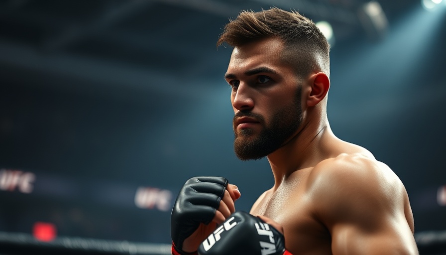 Focused fighter in UFC gear, indicating potential UFC return.