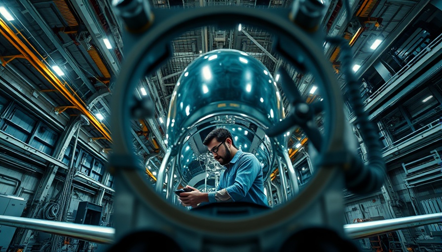 Gen Z worker in aircraft assembly plant surrounded by machinery