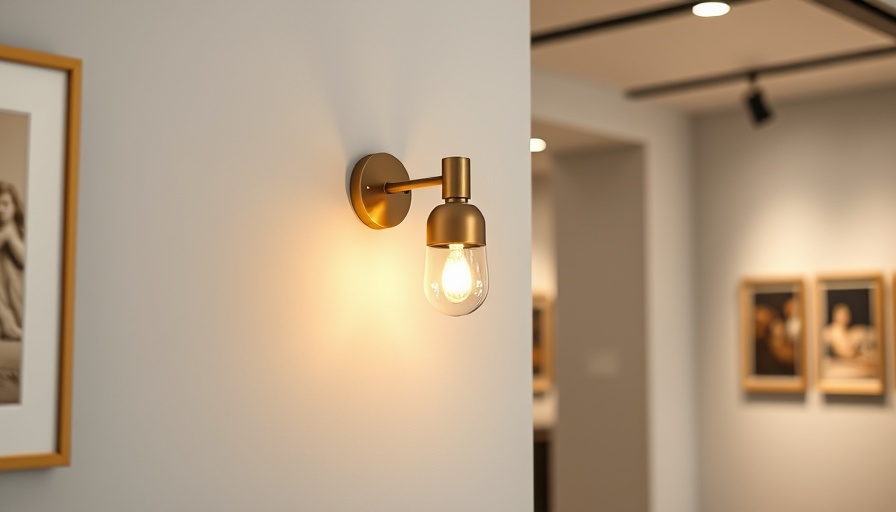 Elegant wall light in art gallery setting. Best wall lights for art lovers.