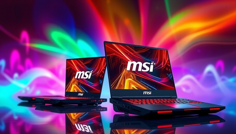 MSI Titan 18 HX in vibrant tech display