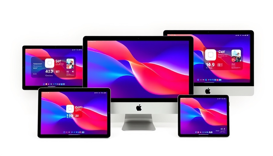 Apple devices displaying liquid glass update readability.
