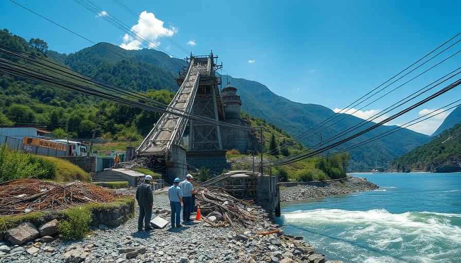 Targeted investment in infrastructure resilience highlighted by damaged bridge over river.