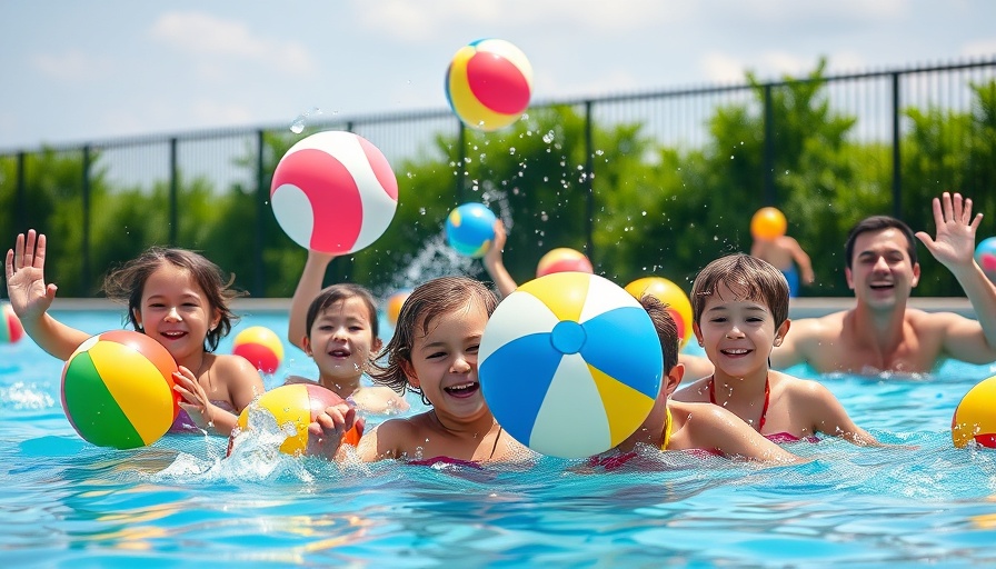 Children and adults enjoying a sunny day at publicly accessible pools Fort Worth.