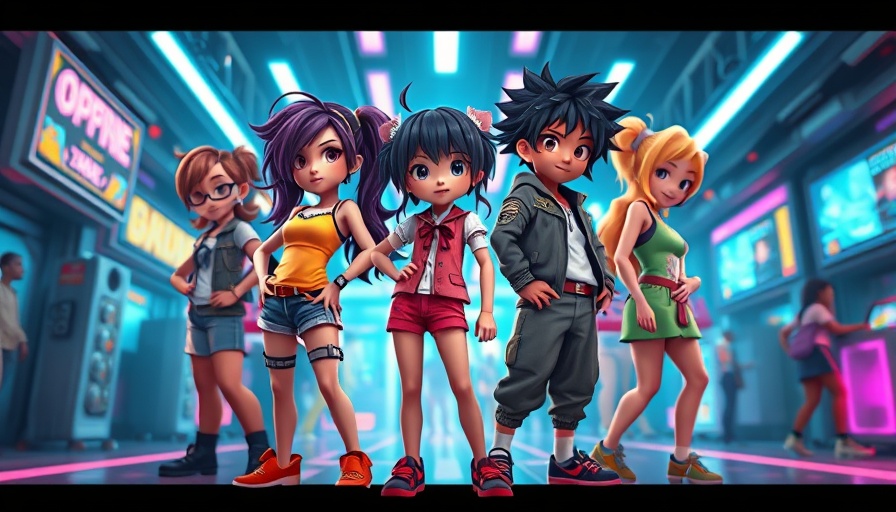 KPop Demon Hunters in vibrant anime style, posing confidently.