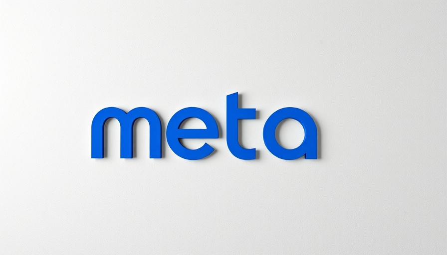 Bold Meta logo on textured wall related to AI Copyright Lawsuit.