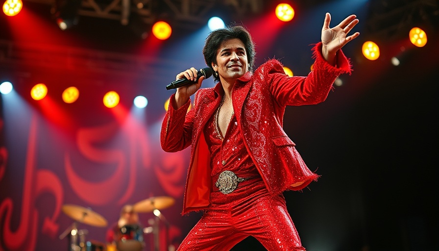 Michaelmania of the 1980s: Iconic performer on stage in red jacket
