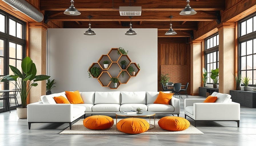 Modern office lounge with sectional in Los Angeles tenant improvement project