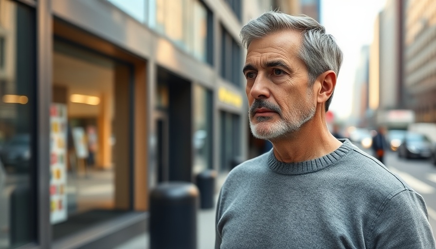 Middle-aged man standing outside building, Tarrant GOP chair context.