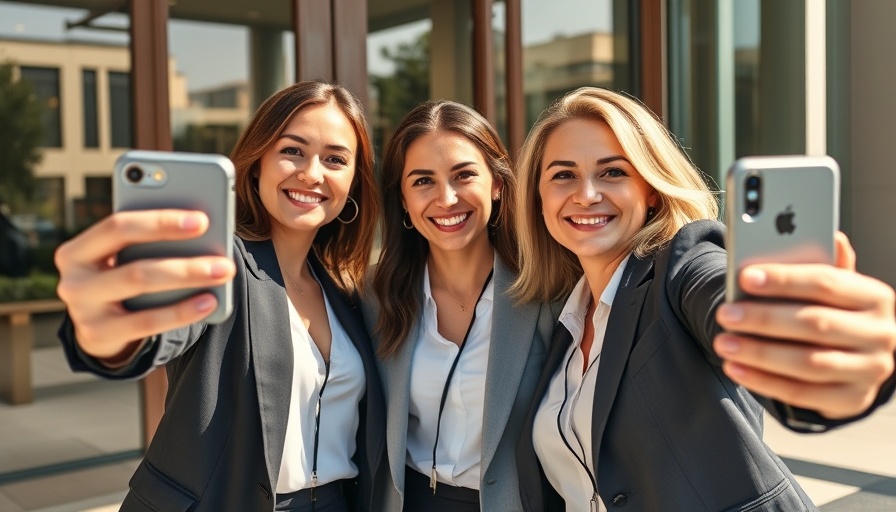 Two women smiling outside building, embracing friendship.