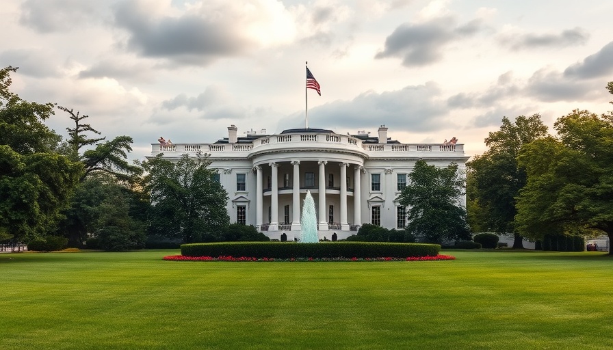 White House with American flag, NEPA updates environmental reviews backdrop.