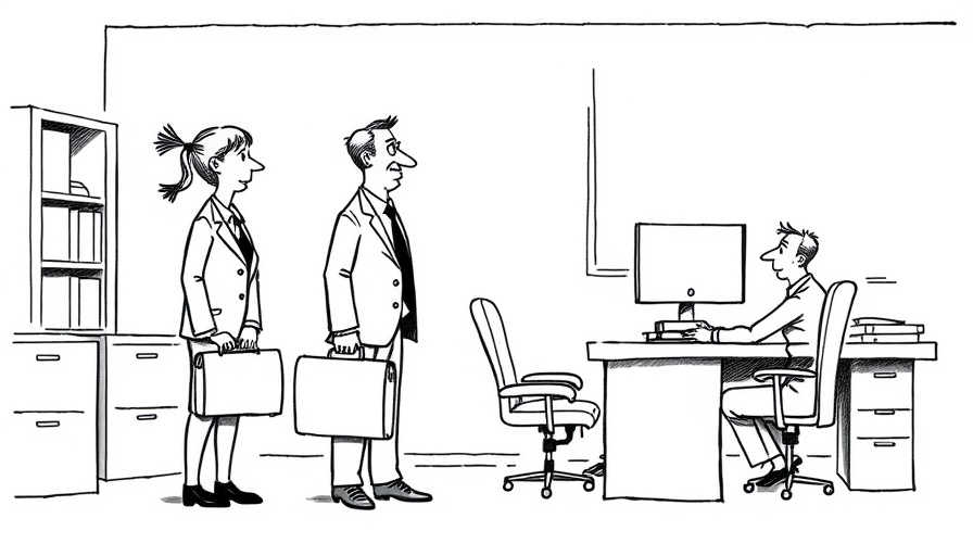Cartoon depicting office meeting illustrating workplace wellness strategies.