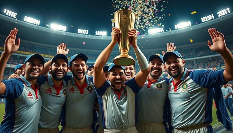 MI New York Major League Cricket Championship celebration with trophy