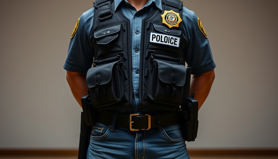 ICE officer with kevlar jacket standing indoors, ICE access to Medicaid data.