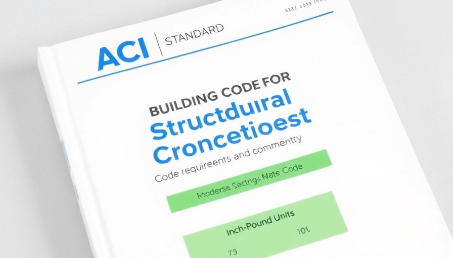 ACI 318-25 Sustainability Update document cover.