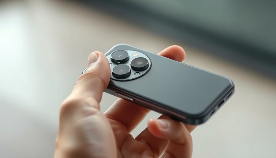 iPhone 16 Pro prices - a sleek smartphone in a hand with soft lighting.